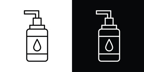 Face cleanser icon filled flat sign concept for web design.