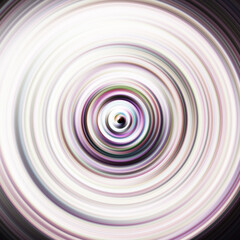 Colorful radial motion effect. Abstract rounded background. Color curves and sphere.