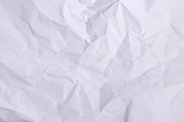 Crumpled White Paper Texture Background

