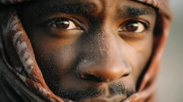 Exploring the resilience and strength of a desert nomad in the sahara