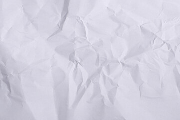 Crumpled White Paper Texture Background


