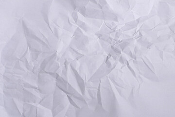 Crumpled White Paper Texture Background

