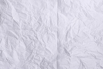 Crumpled White Paper Texture Background

