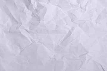 Wrinkled White Paper Texture Background

