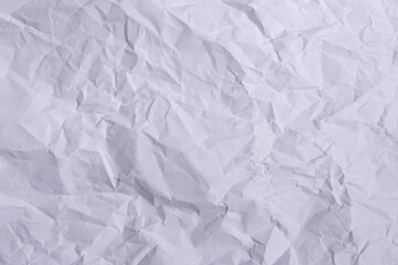 White Crumpled Paper Texture Background

