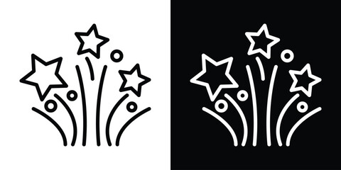 Fireworks icon filled flat sign concept for web design.