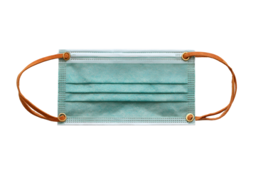 isolated green musk on transparent background