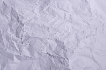 White Crumpled Paper Texture Background

