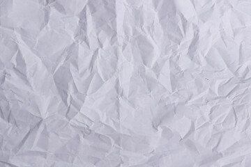 White Crumpled Paper Texture Background

