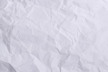 Crumpled White Paper Texture Background

