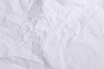 Crumpled White Paper Texture Background

