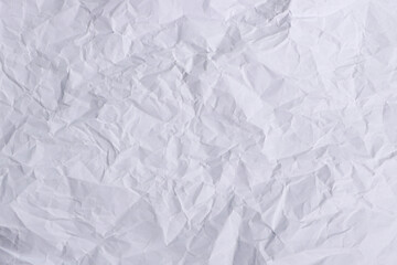 White Wrinkled Paper Texture Background

