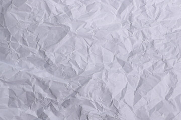 Crumpled White Paper Texture Background

