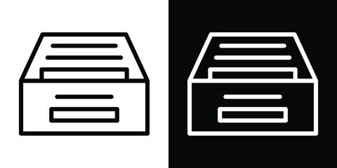 Folder box icon filled flat sign concept for web design.