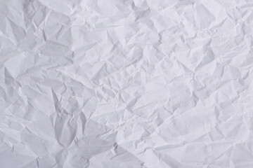 Wrinkled White Paper Texture Background

