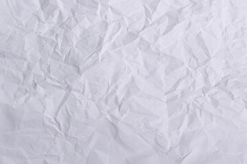 Crumpled White Paper Texture Background


