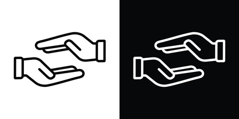 Forgiveness icon filled flat sign concept for web design.