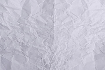 Crumpled White Paper Texture Background

