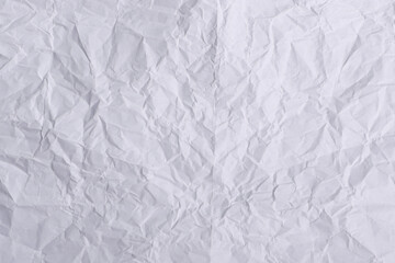 Wrinkled White Paper Texture Background

