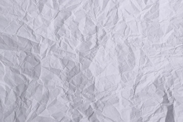 Crumpled White Paper Texture Background

