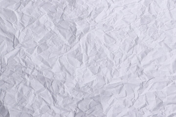 Wrinkled White Paper Texture Background

