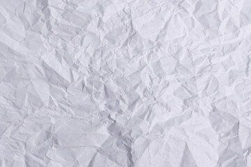 Wrinkled White Paper Texture Background

