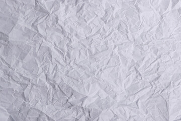 Crumpled White Paper Texture Background