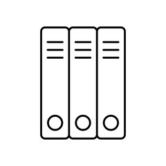 Document Binder Organization Line Icon