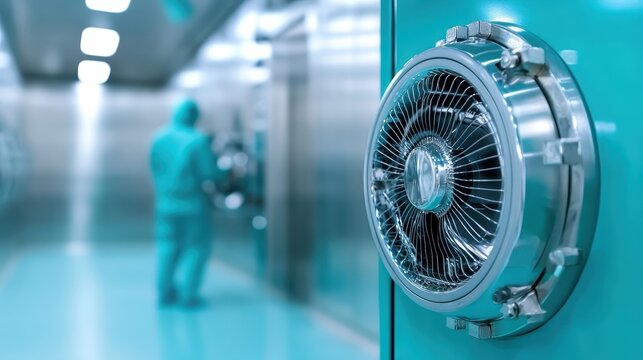 A close-up view of high-tech medical equipment in a sterile environment highlights innovation and precision, underscoring the importance of technology in healthcare settings.