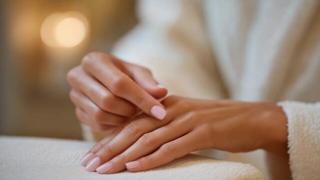 Pampering nail clipping experience at a stylish salon