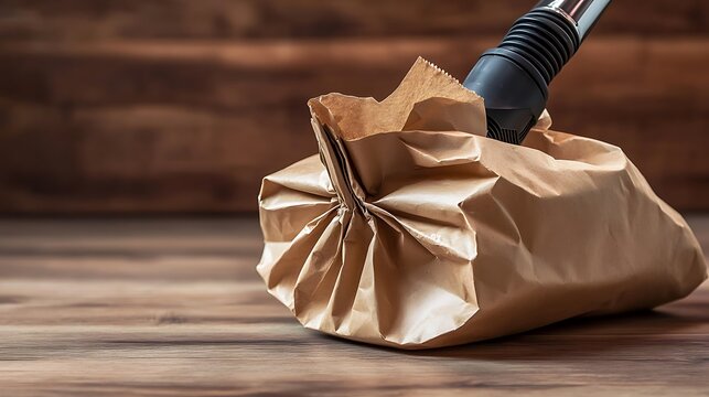 One full card board dispoable vacuum cleaner dust bag