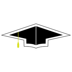 graduation logo vector illustration design