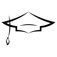 graduation logo vector illustration design