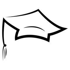 graduation logo vector illustration design