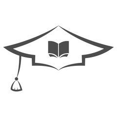 graduation logo vector illustration design