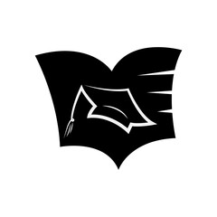 graduation logo vector illustration design