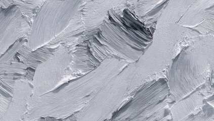 Obraz premium Graytoned art showcases thickly applied brushstrokes revealing texture and depth