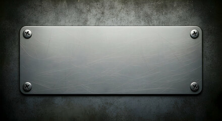 Metal Plate on Background