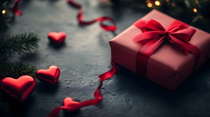 Gift Box Valentines Day Decor.