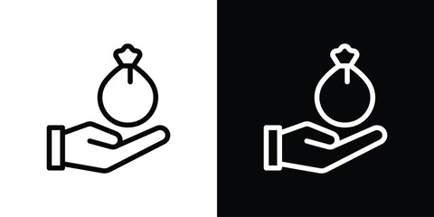 Inheritance law icon filled flat sign concept for web design.