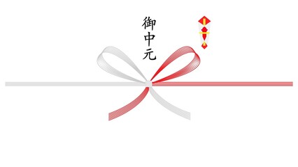 御中元のし　蝶花形　イラスト　アイコン