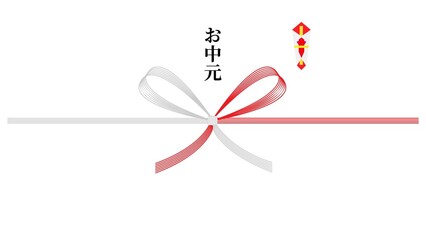 御中元のし　蝶花形　イラスト　アイコン