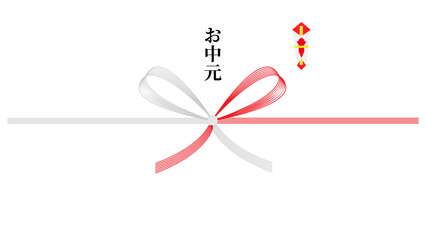御中元のし　蝶花形　イラスト　アイコン