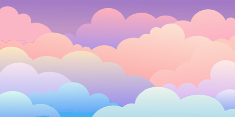 Pastel Cloudscape Design Perfect for Branding Projects Websites and App Interfaces A Dreamy Sky Background