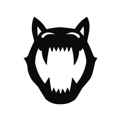 illustration of a wild animal biting