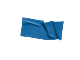 Realistic rubber blue tapes. Alpha channel. Can be used as overlay elements for design projects. 