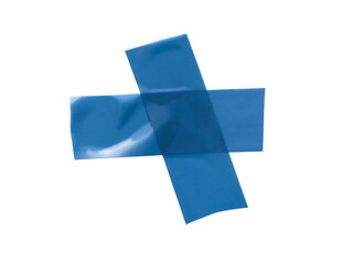 Realistic rubber blue tapes. Alpha channel. Can be used as overlay elements for design projects. 