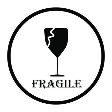 Fragile icon sign vector illustration