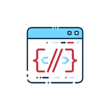Web Development Code, Browser Window with HTML/CSS Code