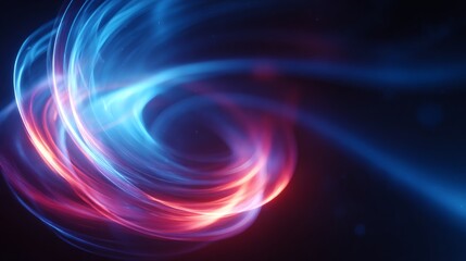 Abstract Blue Red Light Swirl